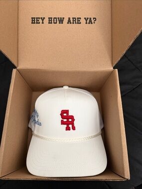 Stevenson Ranch/Brand new Mike. White Trucker Cap with Red SR Logo
